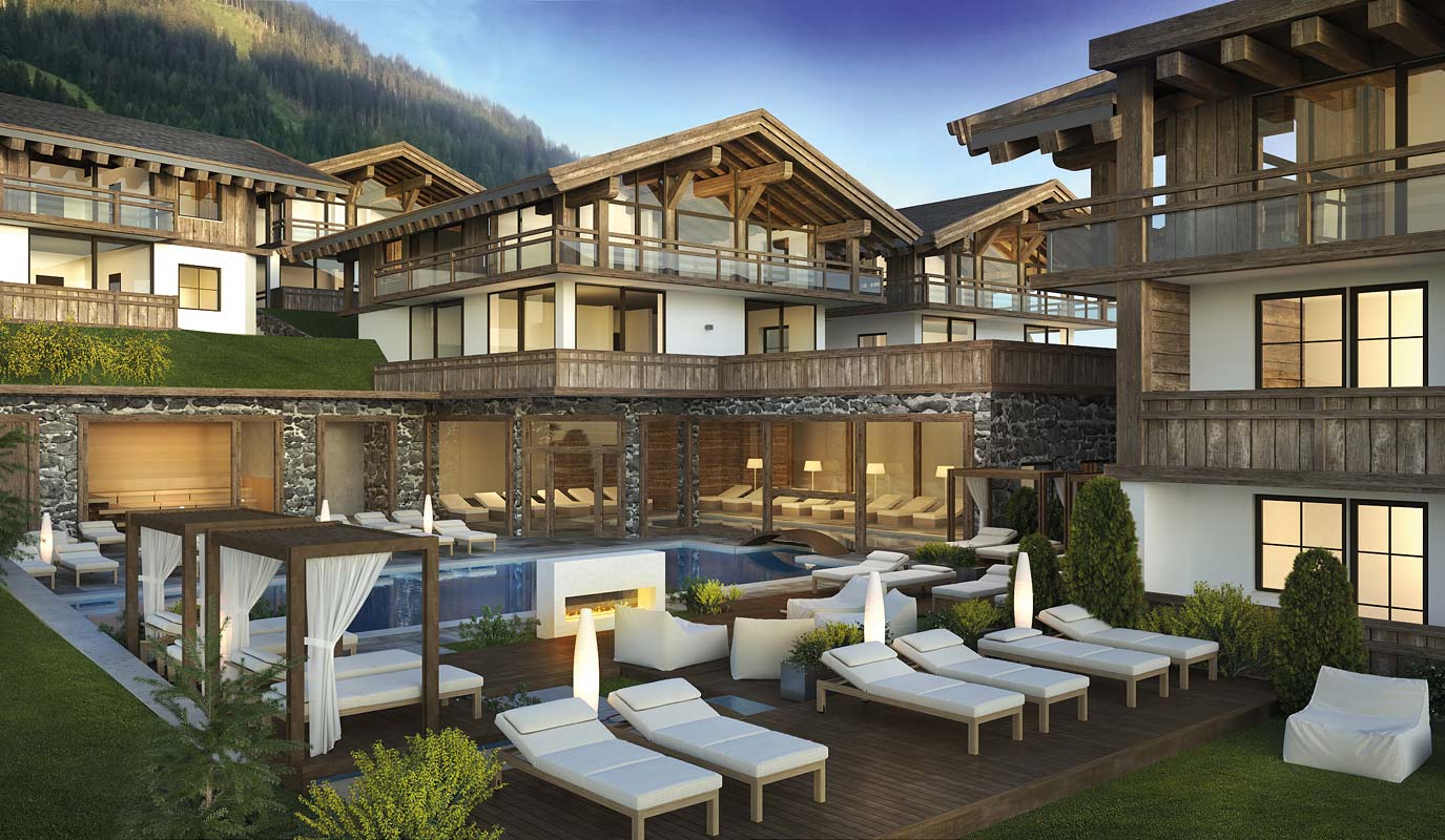 Holistic Health-IQcure Mountain Health Resort Pool aussen